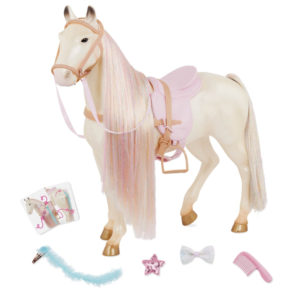 Our Generation Pferd Camarillo – Weiß Mit Langer Mähne & Styling-Zubehör Für 46-cm-Puppen Our Generation Pferd Camarillo – Weiß Mit Langer Mähne & Styling-Zubehör Für 46-cm-Puppen
