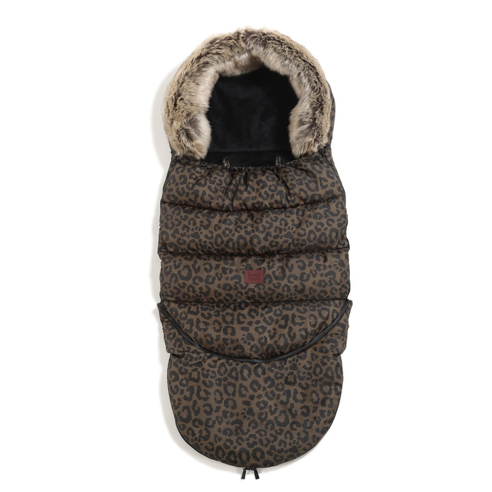 schlafsack für kinderwagen winter La Millou Kinderwagen Schlafsack Combo Multi Leopard Choco – 4kidspoint