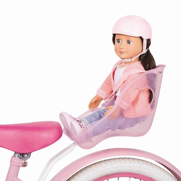 kinderfahrrad mit puppensitz Our Generation Bicycle Puppensitz mit Helm für 46cm Puppe – 4kidspoint