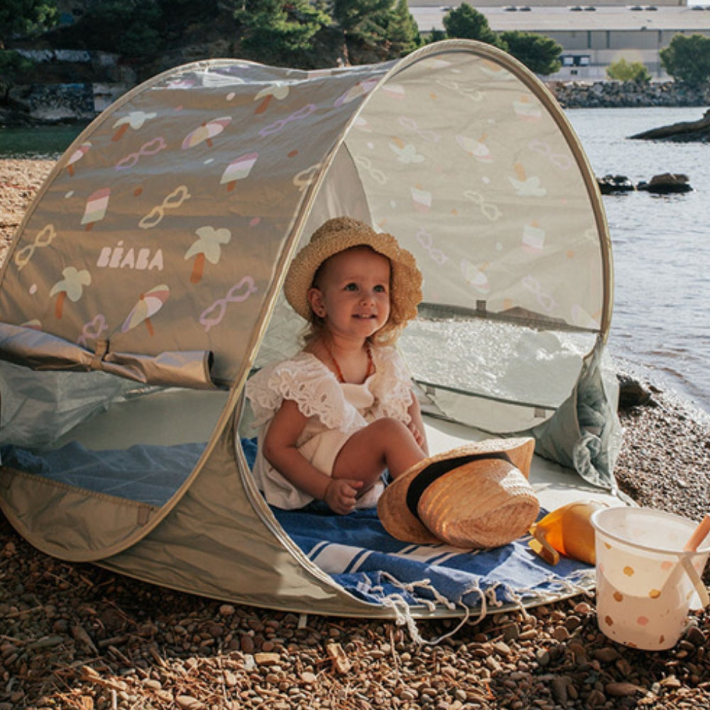 uv zelt baby Beaba Strandzelt für Kinder „Breezy“ mit UV-Schutz UPF 50+ in der Farb – 4kidspoint