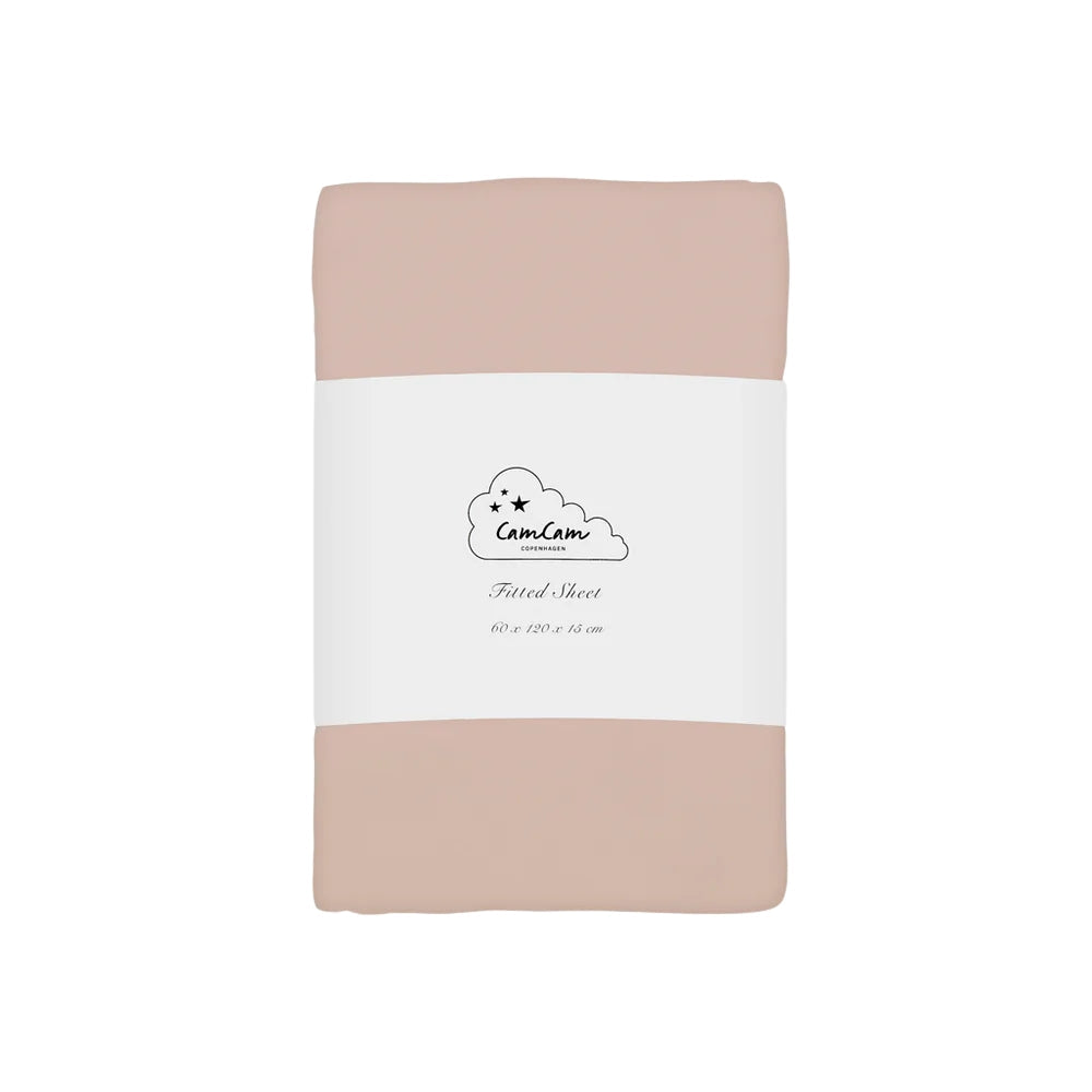 Cam Copenhagen Bettlaken mit Gummizug 60x120x15cm GOTS Dusty Rose – 4kidspoint