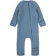 Mikk Line Baby-Overall aus Merinowolle Wool Baby Suit Blue Melange