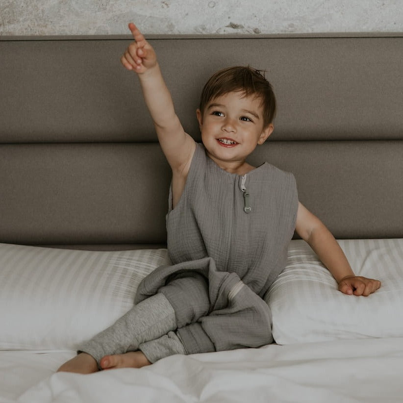 schlafsack 3 jahre Sleepee Musselin Schlafsack mit Beinen 3-5 Jahre Ocean grün – 4kidspoint
