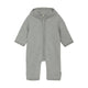 Huttelihut Baby-Pullover aus Baumwolle Hellgrau Melange