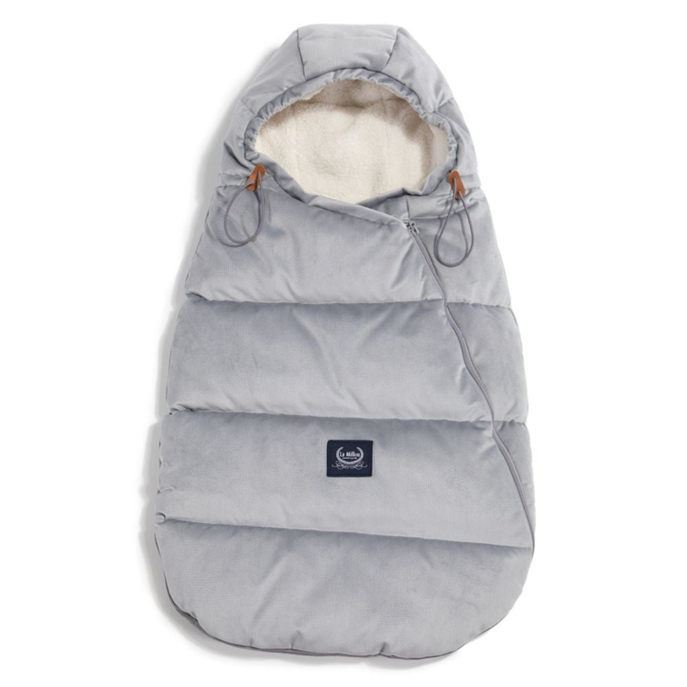 aspen schlafsack La Millou Aspen Winterfest Kinderwagen Tasche Baby Dunkelgrau – 4kidspoint