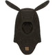 Mikk-Line Woll-Sturmhaube mit Hasenohren Wool Fullface Bunny Ears Dark Brown Melange