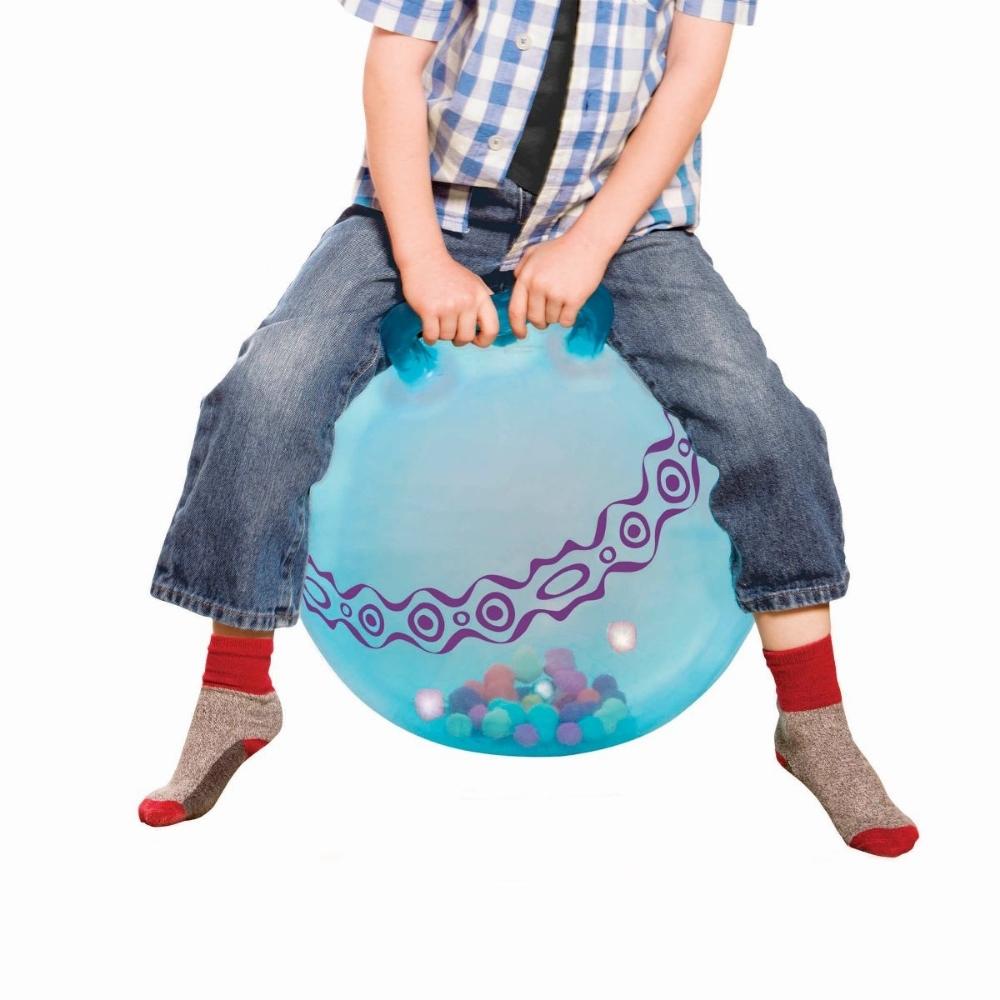 B.Toys Hpfball transparent blau hop n'glow 4kidspoint B.Toys Hpfball transparent blau hop n'glow 4kidspoint