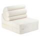 Wigiwama Baby multifunktionale pouffe Flipster Creme Weiß