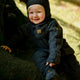 Mikk line Baby-Pullover aus Merinowolle Anthrazit Melange