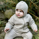Mikk line Babyanzug aus Merinowolle Melange Offwhite