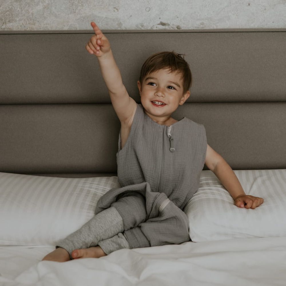 mit 3 jahren noch schlafsack Sleepee Musselin Schlafsack mit Beinen Grau 3-4 Jahre alt – 4kidspoint