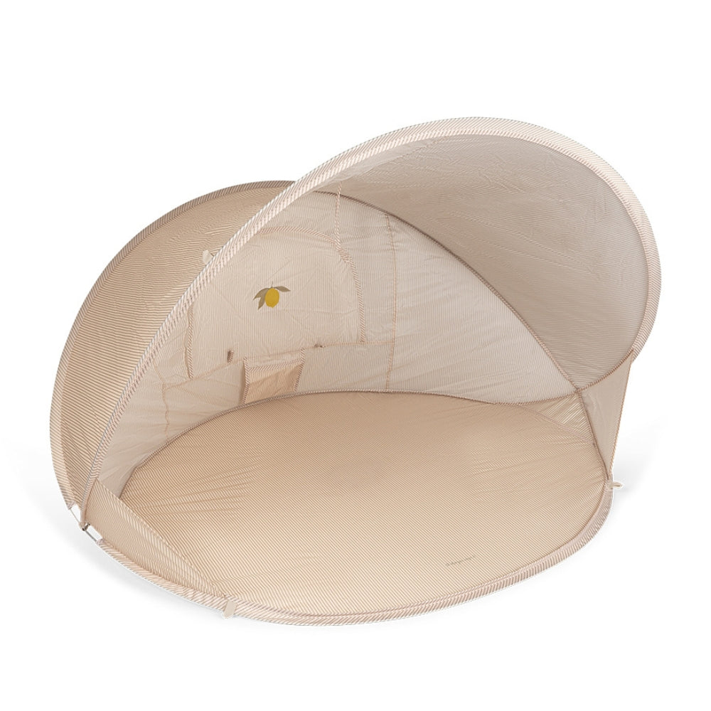 konges slojd zelt Konges Slojd Kleines Pop-up-Zelt für Kinder am Strand Tea Stripe – 4kidspoint