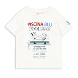 Konges Slojd Kinder Kurzarm-T-Shirt Era Off White/Piscina