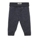 Huttelihut Jogginghose aus Wollfleece Ombre Blue Melange