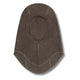 Huttelihut Kinder Woll-Balaclava gestreift Brown Melange
