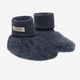 Huttelihut Babyschuhe Wollfleece aus Merinowolle Ombre Blue Melange