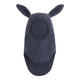 Huttelihut Kinder-Schlupfmütze aus Wollfleece mit Hasenohren Ombre Blue Melange