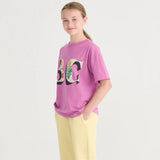 Bobo Choses Kinder T-Shirt mit kurzen Ärmeln und Frühlingsbuchstaben