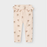Lil' Atelier Baby Leggings Slim Silber Pfingstrose Schleife NBFGAVO
