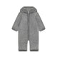 Huttelihut Baby-Strampler aus Merinowolle Medium Grey Melange