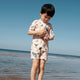 Liewood Jungen Kurzarm einteiliger Badeanzug Max Sea creature / Sandy