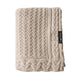 LullaLove Babydecke aus Merinowolle Beige Biscuit