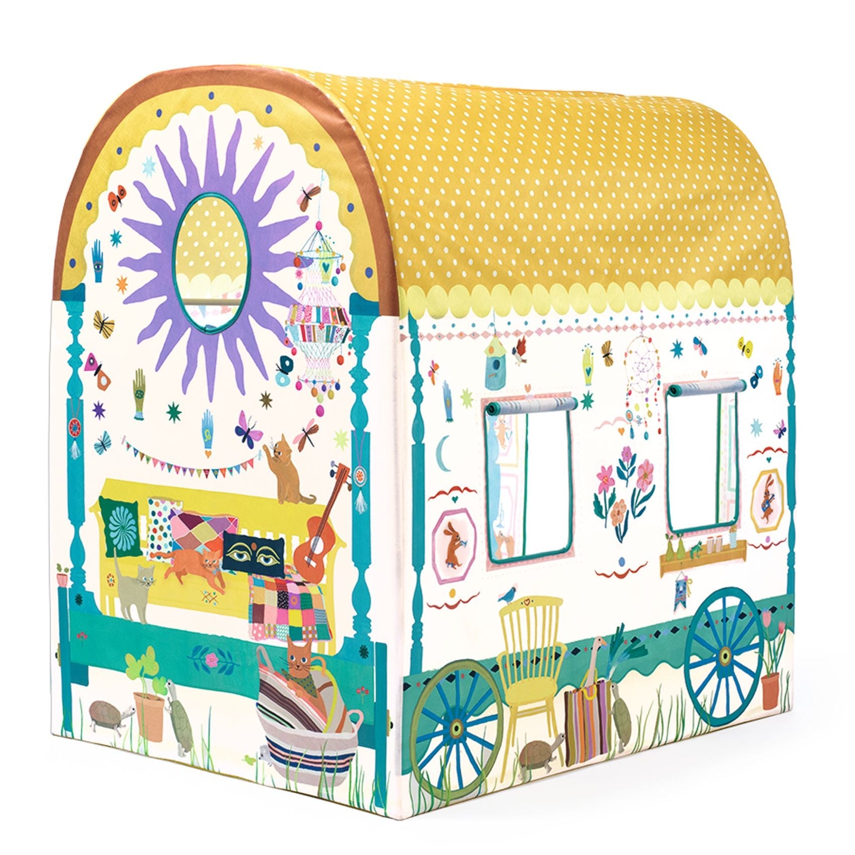 Djeco Kinderhaus Zelt Landhaus 100x105x79 cm – 4kidspoint