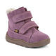 Froddo Barfuß-Winterstiefel für Kinder Zeru Tex Furry Plum