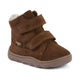 Froddo Barfuß-Winterstiefel für Kinder Zeru Tex Furry Brown