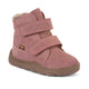 Froddo Barfuß-Winterstiefel für Kinder Zeru Tex Furry Pastellrosa
