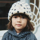 Konges Slojd Kinder-Fleece-Mütze Jody Teddy GRS Dot lumiere