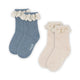 Konges Slojd Kindersocken 2er-Pack Blau mix