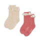 Konges Slojd Kindersocken 2er-Pack Rosa Mix