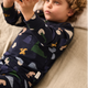 Liewood Schlafanzug Wilhelm Grow Dino roar Classic navy