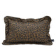 La Millou Baumwoll-Baby-Kissen XL Leopard Choco