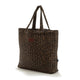 La Millou Shopper Tasche Ortalion Gesteppte Mumien-Tasche mit Tasche Leopard Choco