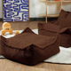 Wigiwama quadratischer Kinderhocker Warm Hazel Square Ottoman