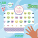 Djeco Nagelsticker Schmetterlinge