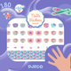Djeco Nagelsticker Meerjungfrauen