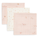 Jollein Musselin-Windeln 31 x 31 cm Pretty Picnic, 3er-Pack