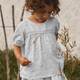 Lil' Atelier T-Shirt mit kurzen Ärmeln und eleganter Verzierung Loose Plein Air NMFJIVA