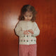 Konges Sløjd Kinder-Strickjacke Belou Knit Cardigan Cream and Tulips